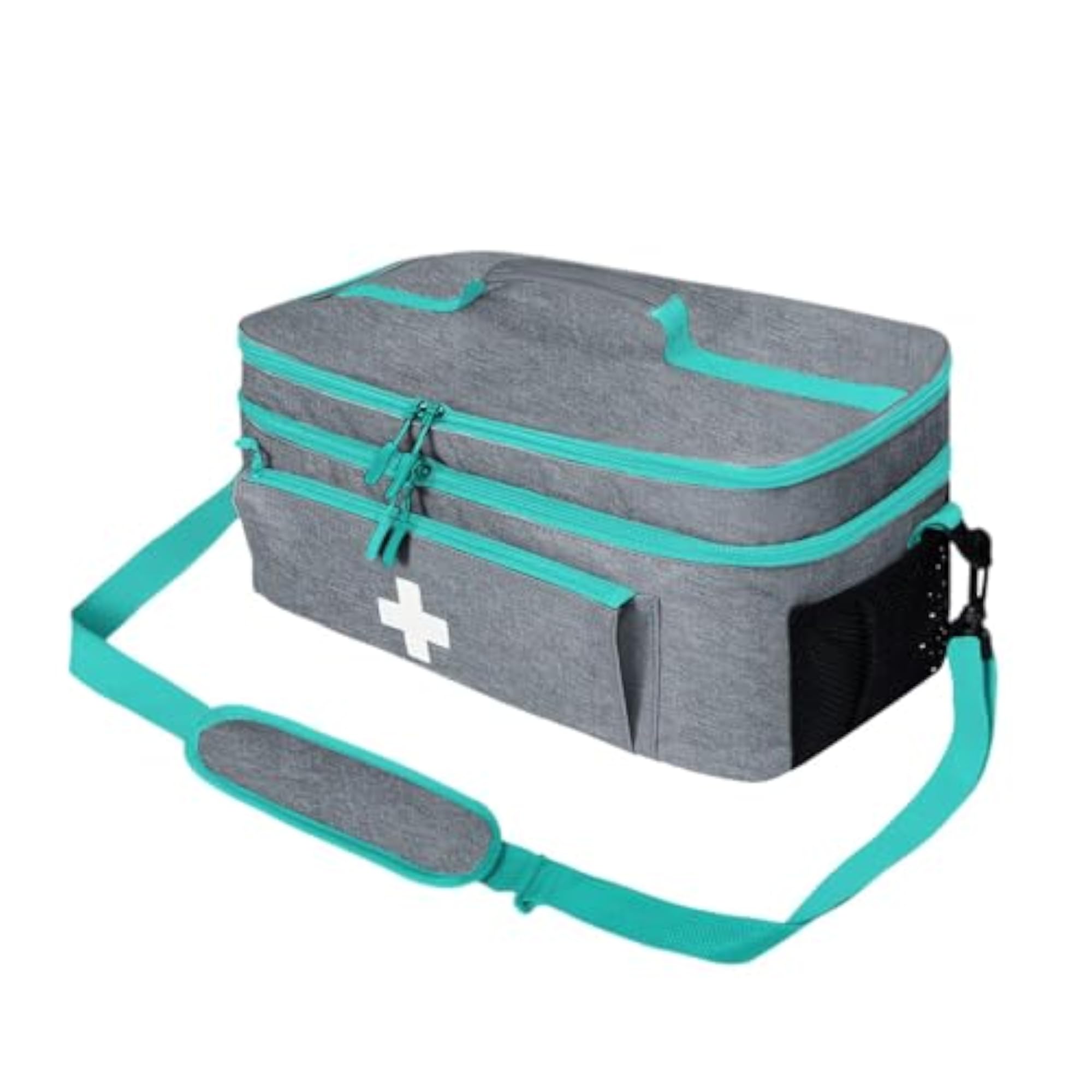 Double Layer First Aid Bag for Medication Organizer