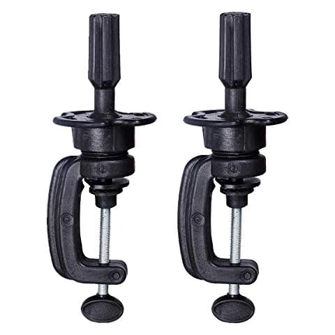SIGHTLING 2PCS Mannequin Manikin Training Mannequin Head Holding Clamp Holder for Wig Display Styling Training Head Cover