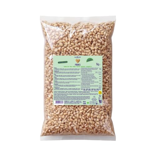 Piñones naturales 1 kg nut&me | Piñon de pino | Sin cáscara | Ideal para pesto | Keto | Sin gluten | Vegano y vegetariano | Fuente de fibra | Bajo contenido en azúcar |