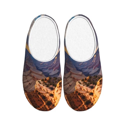 Pantoufles femmes hommes Beauty Grand Canyon anti-boulochage intérieur extérieur