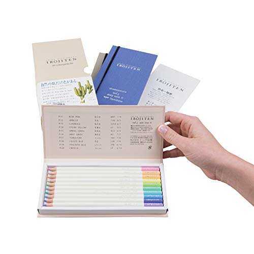 Tombow 51526 Irojiten Colored Pencil Dictionary Set, Woodlands, Set Of 30. Beautifully Crafted Wax-Based Colored Pencils With Enamel Finish #TOP23