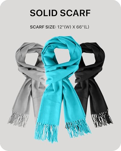 Image of boxed-gifts Cold Weather Winter Scarves for Men & Women - Cashmere Like Acrylic Long Soft Scarves