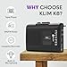 KLIM K8 Cassette Tape Player Portable with F1 Headphones - Cassette Recorder - New Version - AM/FM Walkman - Built-in Microphone & Speaker - Headphone Jack & Earphones - Black