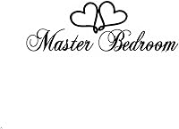 Vista 1 de Letrero para puerta de dormitorio principal, calcomanías de vinilo removibles, decoración de habitación, letrero de corazón de amor