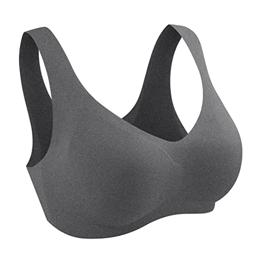 Orbescl Soutien Gorge sans Armatures Confortable Bra sans Boucle Quotidien sous-vêtements et Culottes Classiques Femmes Ensemble Lingerie Soutien-Gorge 2 Pièces Sport Push up Bra Cover