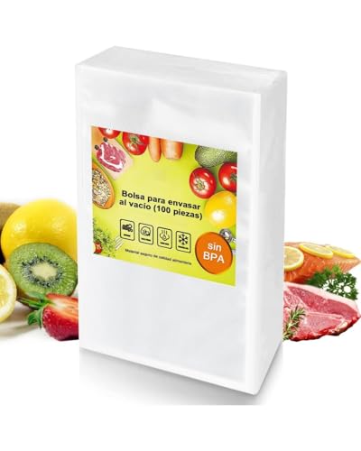 La mejor comparación de Envasadoras al vacío disponible en línea para comprar. 45 Bolsas para Sellar al Vacío 20 x 30cm, Paquete de 100 Bolsas de Vacio para Alimentos, Bolsas Envasar al Vacio, Bolsa de Vacío Gofradas para Conservación y Cocción