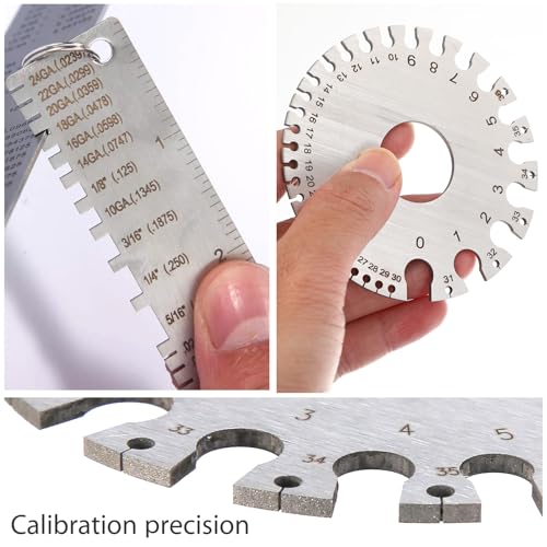 Juego de 3 Calibradores de Grosor en Acero Inoxidable miniatura 3