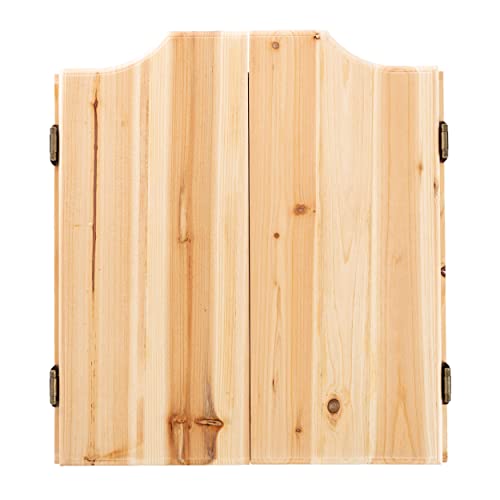Image of Dart Board Cabinet Set - with 6 Metal-Tip Darts and Dry Erase Scoreboard by Trademark Poker