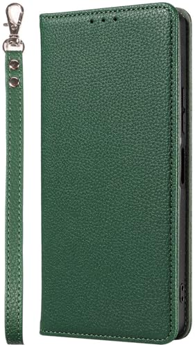 AGENIUS�EFor Wish5 �P�[�X �蒠�^ �J�o�[ PU���U�[ �X�g���b�v�t�� �蒠�^PU���U�[�P�[�X �X�^���h�@�\ �J�[�h���[ ���������� For SHARP �A�N�I�X �E�B�b�V��5 �������(�O���[��)