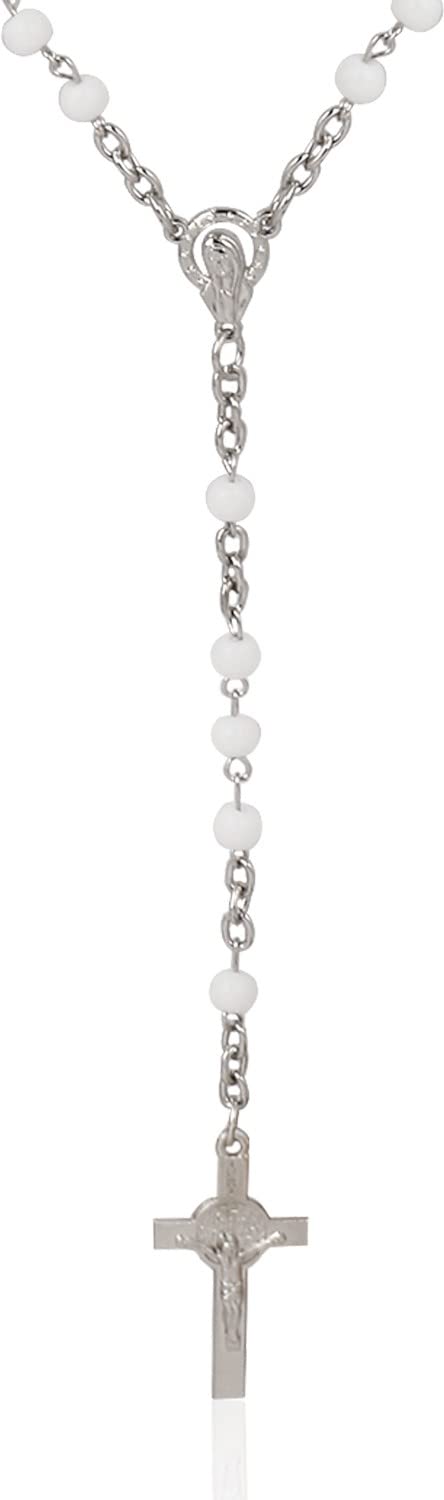 See full amazon price history chart for CZARDONIC Christian Rosary Beads Silver Stainless Steel Jesus Cross Pendant | Necklace For Men and Women | Stylish & Fancy Neckpiece for All Occasion (Pure White) CZARDONIC Christian Rosary Beads Silver Stainless Steel Jesus Cross Pendant | Necklace For Men and Women | Stylish & Fancy Neckpiece for All Occasion (Pure White) (B0B76VK189) Amazon Price History, Amazon Price Tracker