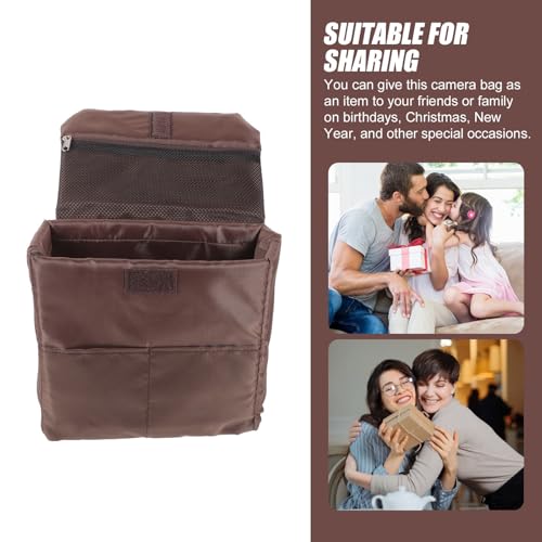 Bolsa para lentes de cámara pequeña con separadores internos de nylon lavable CALLARON 7