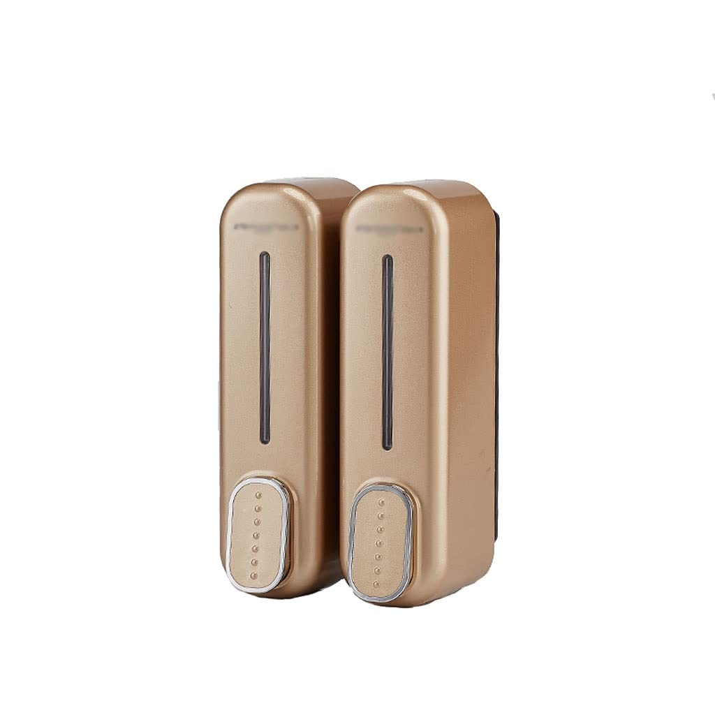 Dispenser Sapone Distributore di Sapone a Muro da 700 ml Addominali Dispenser for Doccia Liquido Shampoo Doccia for Bagno Cucina per Bagno(A-Rose Gold)