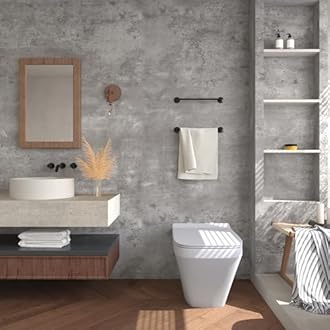 48"×354" Extra Wide Thick Large Size Light Grey Concrete Wallpaper Peel and Stick Industrial Gray Concrete Cement Contact Paper Waterproof Wall Sticker for Bedroom Garage Basement Store Walls