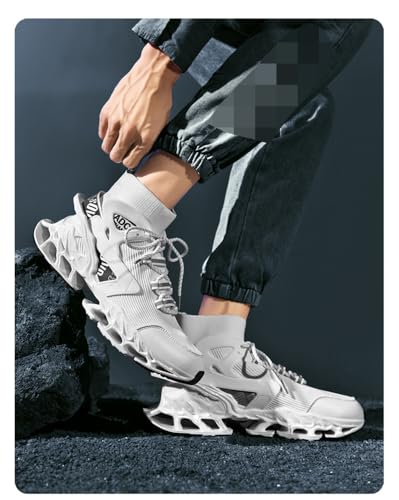 Men's Non Slip Athletic Tennis Walking Blade Type Mesh Trail Running Casual Sneakers Unisex Running Shoes4