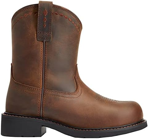 Ariat Womens Fatbaby Work Pull-On Steel Toe Work Boot Distressed Brown 9 | Image 2