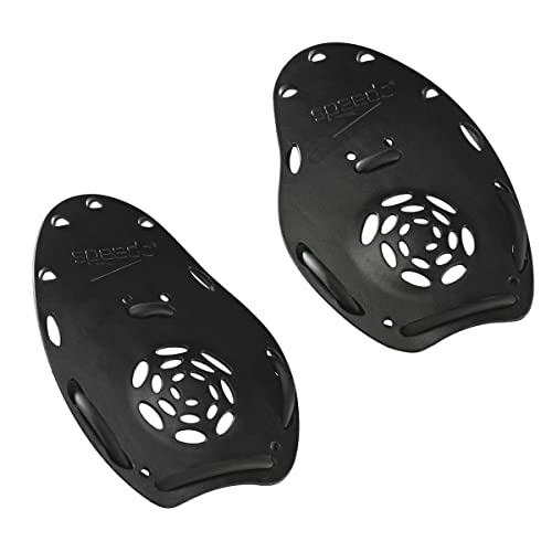 Speedo Palmar para Natação , Único ,Preto