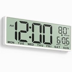 JALL Large Digital Wall Clock Battery Operated, Wall Clock with Big Numbers LCD Display, Digital photo JALL Large Digital Wall Clock Battery Operated, Wall Clock with Big Numbers LCD Display, Digital