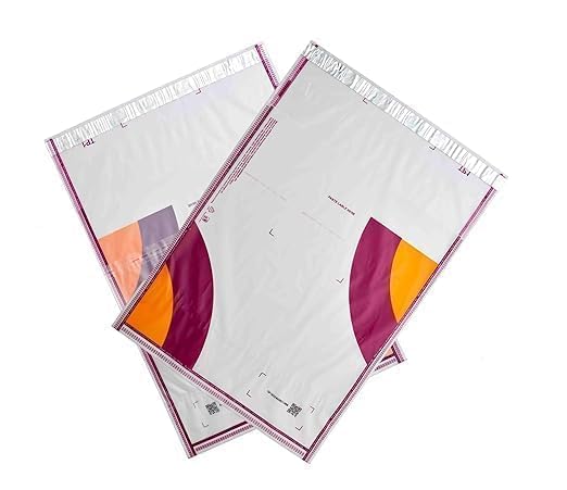 Securement Meesho white Courier Polybag Courier Bags without POD Pouch, Meesho packaging material (8 x 10 Inches) -100 Bags