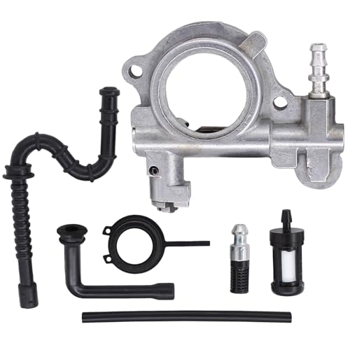 Schneckenradsatz Kettensäge Ölpumpe Schneckengetriebe Schlauchfilter Ölschlauch Ölschnecke Ölfilter Benzinfilter Kraftstofffilter Schnecke Antrieb für Stihl 024 026 MS240 MS260 MS 240 MS 260 Motorsäge