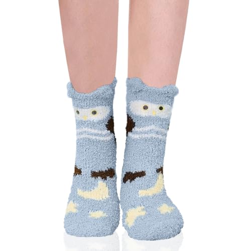 Benefeet Sox Cute Fuzzy Socks for Women Girls - Fluffy Cozy Warm Winter Funny Animal Slipper Plush Sleeping Socks2