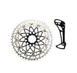 cassette sram 12v xx1 eagle xg 1299 oro Compatible con cassettes Shimano M8000 XT de 11-40, 11-42 y 11-46