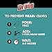Drano Max Build Up Remover Drain Cleaner, Great for Clog Prevention, Commercial Line, 60 oz