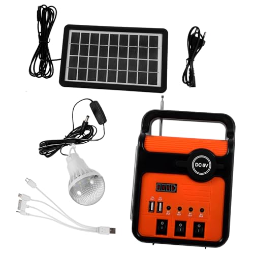 SEWOART Generador Solar Portátil para Jardín y Doméstico con Sistema de Carga USB Kit y Duradero para Actividades al Aire y Emergencia