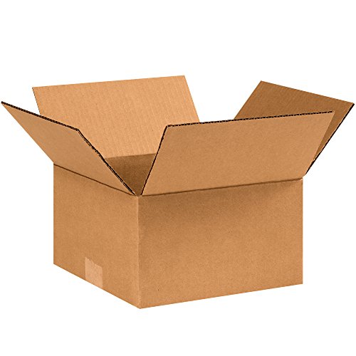 Image of BOX USA Shipping Boxes Small 9 inchL x 9 inchW x 5 inchH 25-Pack, Cardboard Box for Shipping, Moving, Mailing, Packing, Packaging and Storage