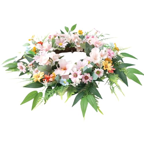 Kalttoy Decorativa Puerta con Hojas 21.65 Pulgadas para Ventana Puerta Delantera del Jardín del Jardín Decoración Bodas