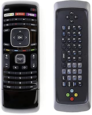 Universal Remote Control for Vizio Smart TV Remote Compatible with All Vizio LCD LED HDTV Smart TVs Including Dual Side QWERTY Keyboard