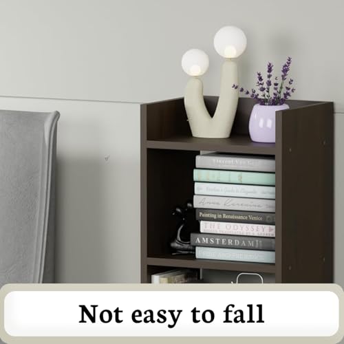 Image of Callas 3 Layer Multipurpose Engineered Wood Bookcase | Storage Organizer for Adults & Kids | Multi-Purpose Shelf for Books, Toys & Home Office Use (BR-008-Black)