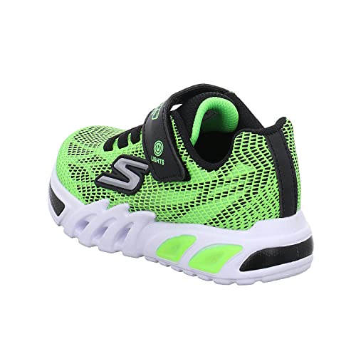 Skechers Bambino Flex-Glow Elite - Vorlo Sneaker In Lime/Nero, Taglia 29 - 6