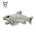 A/X Sticker de Carro 13cm 6,6 cm Scary Skeleton Fish Fishing Pegatinas de Coche Calcomanías para automóviles Car Styling Motocicleta Accesorios de calcomanías para automóviles