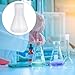 CALLARON 5pcs 50ml Plastic Conical Flask Set with Lid, Pp Chemical Erlenmeyer Flasks for Laboratory and Chemistry Experiments, Science Lab Equipment for Educational and Industrial Use