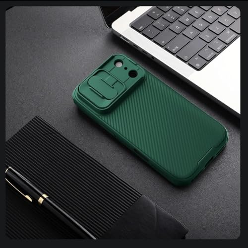 Image of Nillkin for iPhone 17 Pro Case with Slide Camera Cover, Thin Slim Fit, Shockproof Protective, Protector Privacy, Phone Case iPhone 17 Pro Camera Lens Protector 6.3 inch, Green
