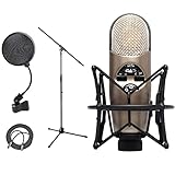CAD Audio M179 Variable-Pattern Condenser Microphone + On Stage Euro Boom Microphone Stand + On...