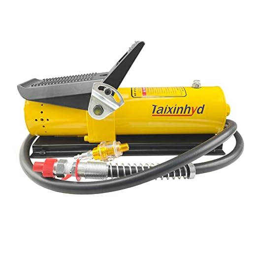 Taixin Taixinhyd Air Hydraulic Pump 10,000 PSI 10 Ton Porta Power Hydraulic Air Foot Pump Control Lift with Air Line Lubricator