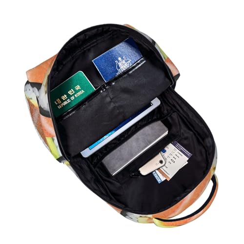 Sushi Backpack Funny Food Laptop Bookbag Travel Daypack Lightweight Durable Bag For Women Men4