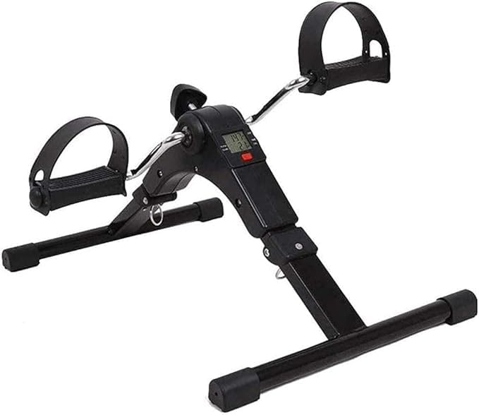 HVG TRADERS Pedal Home Exercise Bicycle, Elderly Upper and Lower Limb Rehabilitation Leg and Hand Exercise Equipment,Foldable Under Desk Exercise Bike,Black-image-14