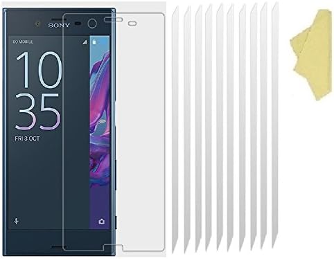 TeKKno® 10x Clear Plastic PET LCD Screen Protector Cover Guards for Sony Xperia XZ
