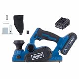 Scheppach Pialla senza fili BC-PLM82-X - Set S - Serie 20V IXES - Brushless - 15000 giri/min - Larghezza pialla 82 mm - Rimozione di trucioli max 2 mm - 1 batteria 2Ah + caricatore + accessori inclusi