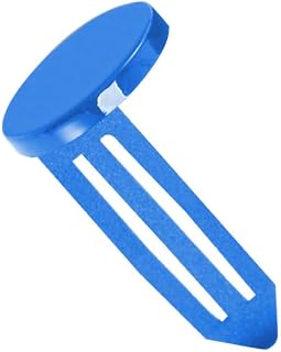 BankSupplies Keyhole Signals - Blue Rent Overdue Signal - Box of 25 - Non-Chip - Reusable & Long-Lasting - at-a-Glance Organization - Color Coded Plugs