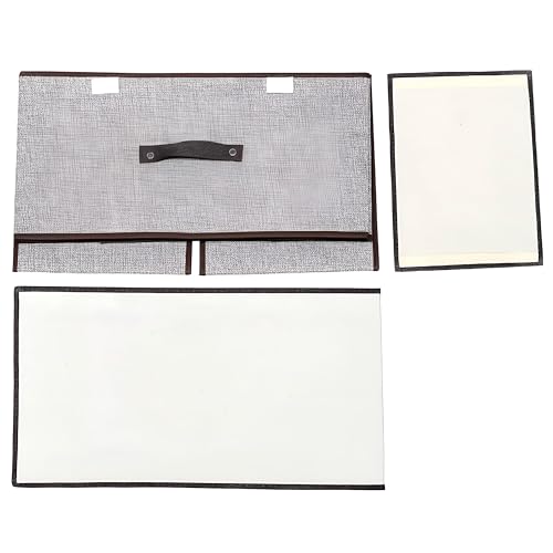 شنطة تخزين قابلة للطي والتكديس بتصميم صندوق قابل للطي بمقابض ووصول مزدوج للعناصر المخزنة بدقة في الادراج والخزائن والرفوف، مقاس 50 × 30 × 25 سم (خيار واحد)