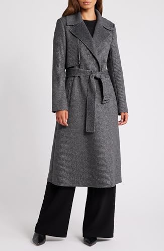 BCBGMAXAZRIA Women's Wool Trench Coat2