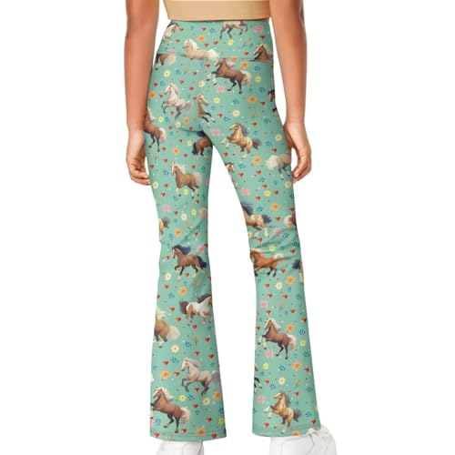 Girls Leggings Custom Prints Flare Leggings for Girls High Waisted Bell Bottoms Kids Clothes4