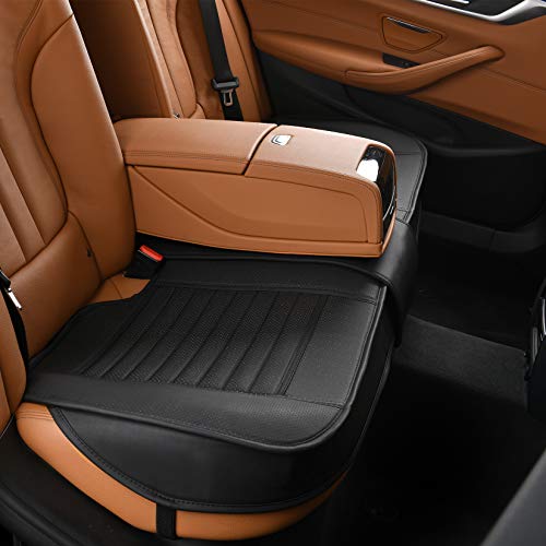 Sunny Color Back Seat Covers, Rear Seat Cushions, Auto Bench Protector With Breathable Pu Leather And Non-Slip Bottom Universal For 4 Season (Black, 61" X 20. 5") #TOP5