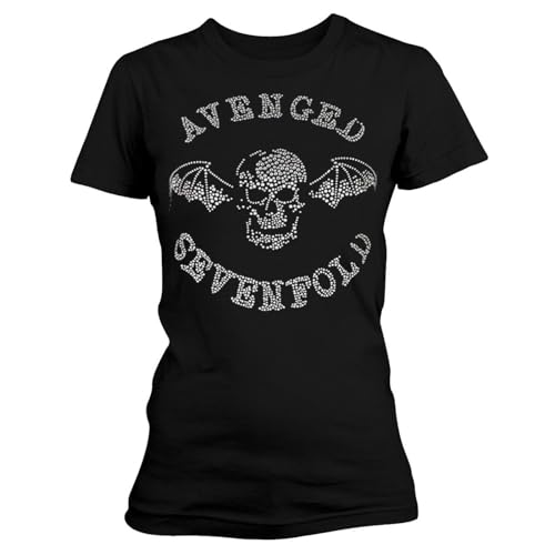 T-Shirt Avenged Sevenfold Death Bat Femme XL pour Concert et Look Rock