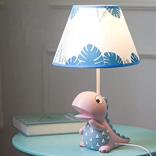Lampe de bureau enfants dinosaure rose 42cm luminaire chevet mignon