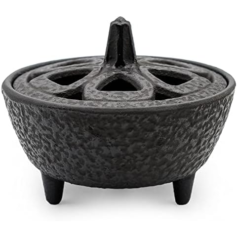 Zen Minded Cast Iron Lotus Incense Burner Cover