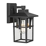 【Enduring】ETL listed, weather-resistant, and suitable for wet locations, this outdoor indoor wall sconce will never get rusty or corrosion after years of use. You don't need to frequently change yours due to poor quality anymore! 【Indoor/Outdoor】 An ...